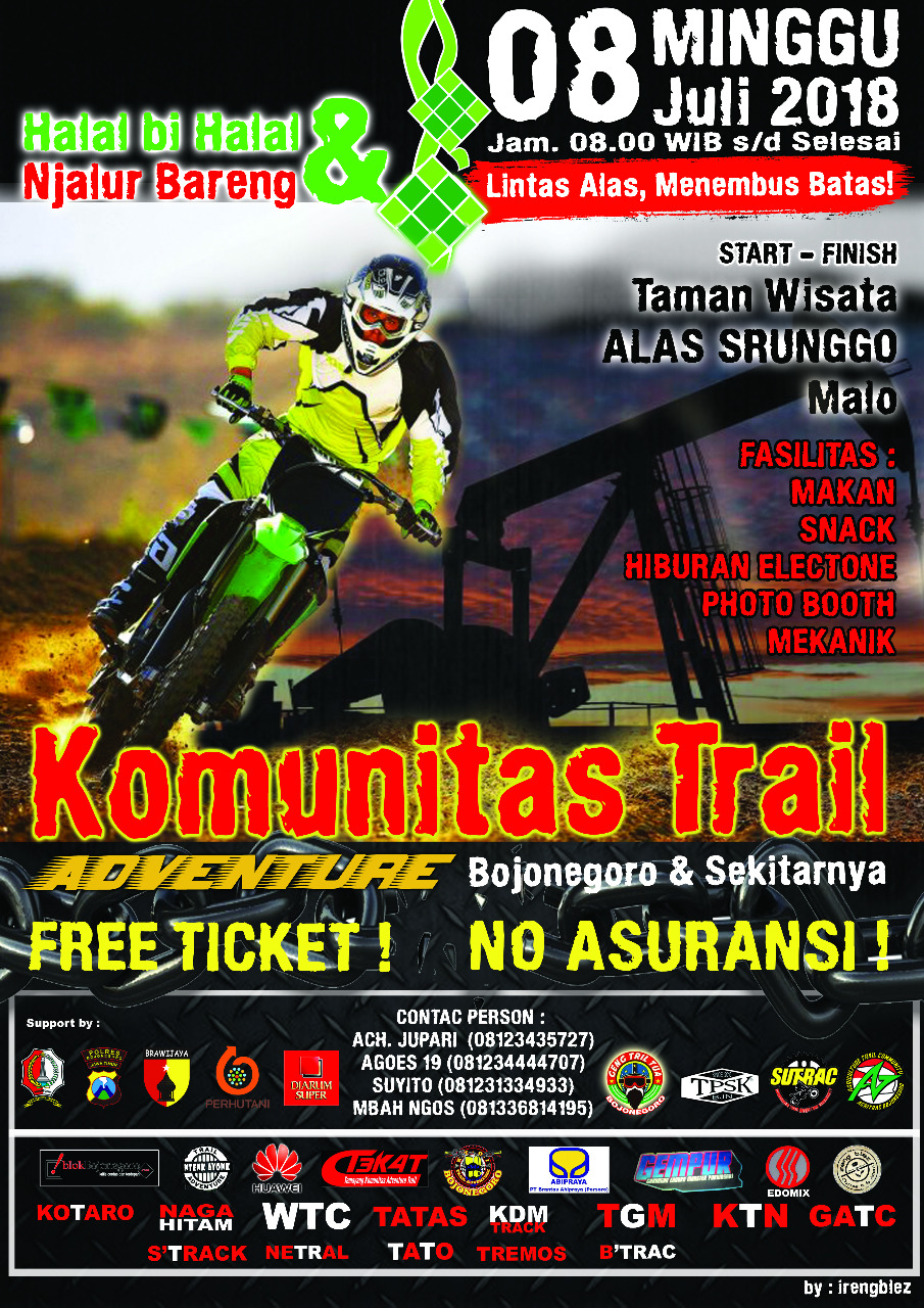 Hari Minggu, Komunitas Trail Bakal Ramaikan Wisata Alas Srunggo Malo